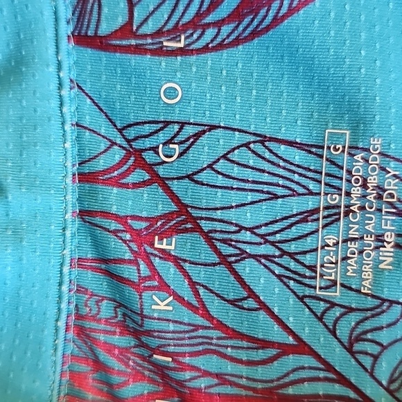 Nike‎ Golf Womens Blue and Purple Women's Top. Henley Neck. Size Large. - Picture 6 of 11